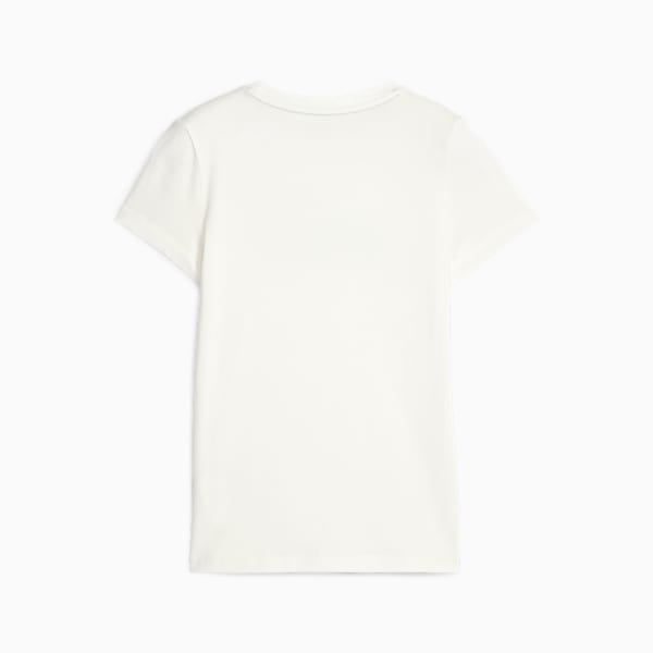 Camiseta Essentials+ con logo para niños grandes, Warm White, extragrande