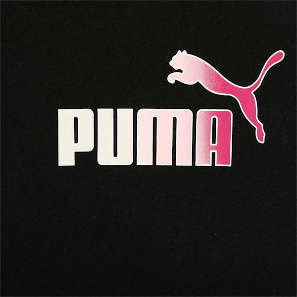 Essentials+ Bleach Logo Youth Regular Fit T-shirt, Puma Black, extralarge-IND