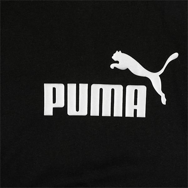 Essentials+ Logo Girl's Knotted Relaxed Fit T-Shirt, Puma Black, extralarge-IND