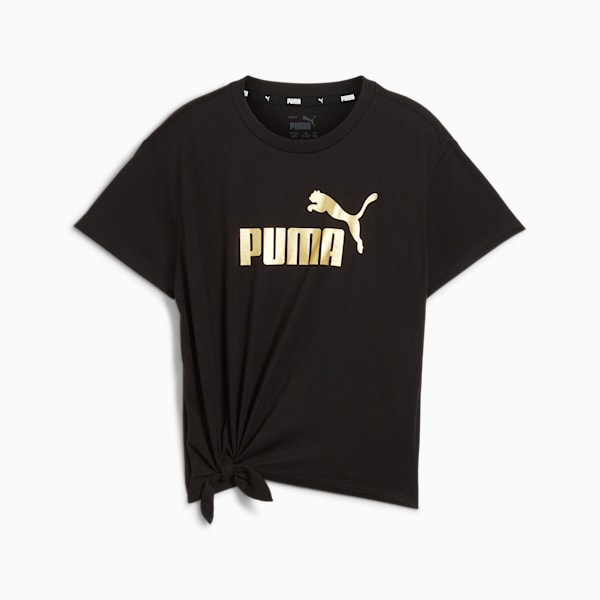 Playera juvenil Essentials+, PUMA Black-Gold, extralarge