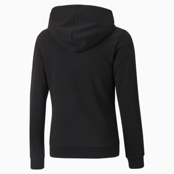 Essentials+ Bleach Logo Hoodie Big Kids, Puma Black, extralarge