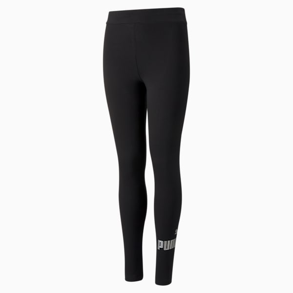 Essentials+ Logo Youth Leggings, Puma Black, extralarge-IND
