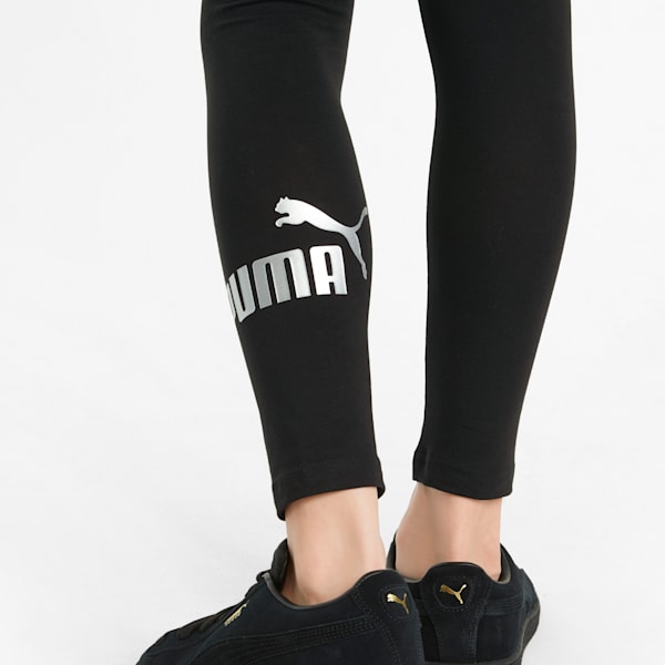 Essentials+ Logo Youth Leggings, Puma Black, extralarge-IND