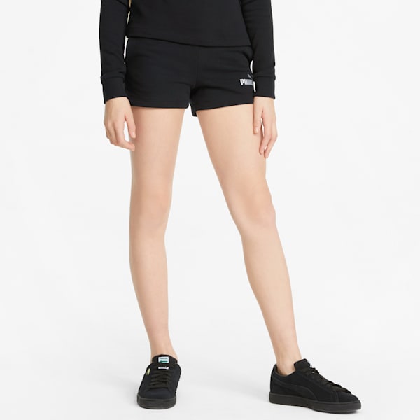 Essentials+ Girls' Shorts, Puma Black, extralarge