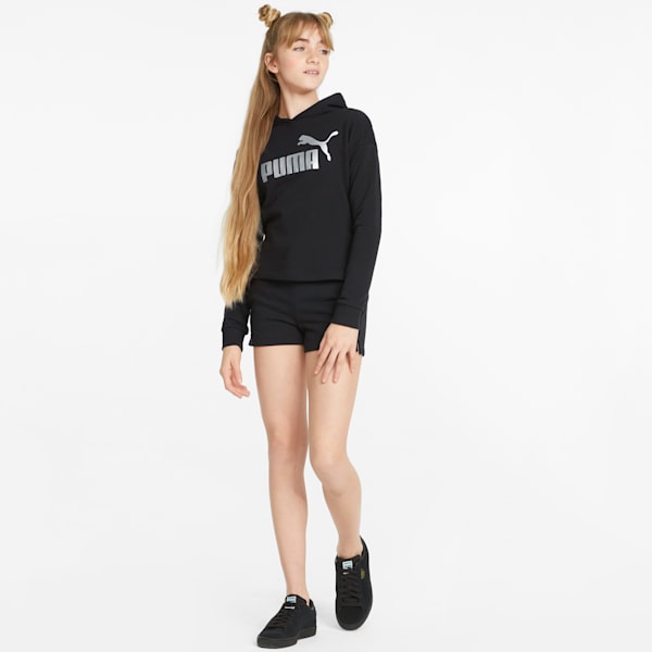 Essentials+ Girls' Shorts, Puma Black, extralarge