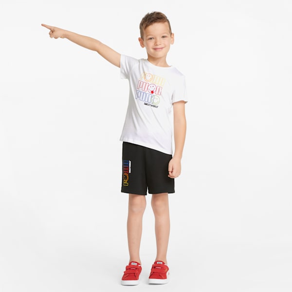 PUMA x SMILEYWORLD Kids' Tee, Puma White, extralarge