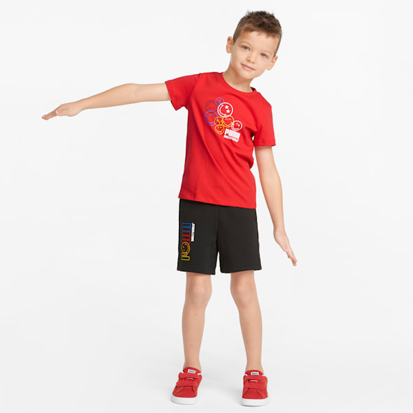 Playera infantil PUMA x SMILEYWORLD, High Risk Red, extralarge