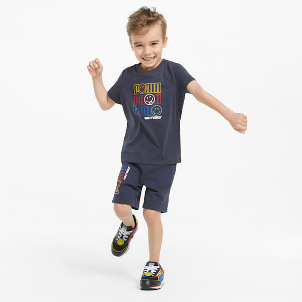 PUMA x SMILEYWORLD Kids' Tee, Parisian Night, extralarge