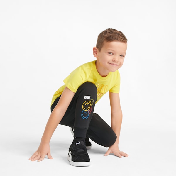 PUMA x SMILEYWORLD Kids' Sweatpants, Puma Black, extralarge