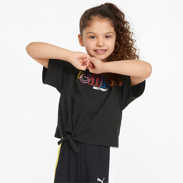PUMA x SMILEY WORLD Kids' T-shirt, Puma Black