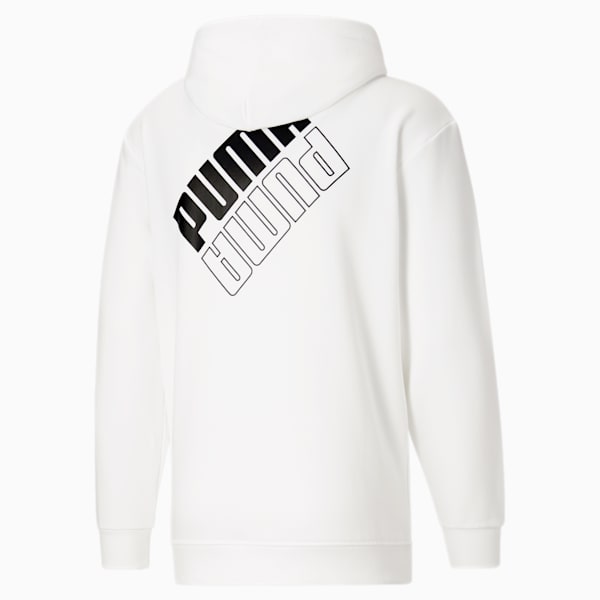 PUMA POWER FZ Men's Hoodie, Puma White, extralarge