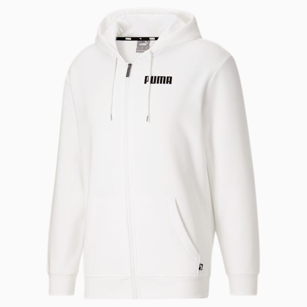 PUMA POWER FZ Men's Hoodie, Puma White, extralarge