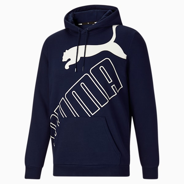 Sudadera con capucha para hombre Big Logo, Peacoat, extralarge