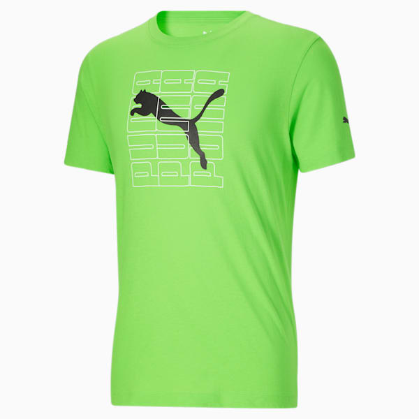 Dimensional Block Men's Tee Inf, Green Flash, extralarge