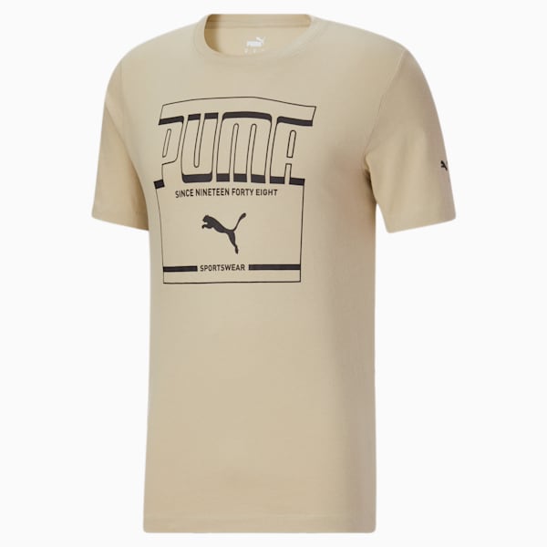 PUMA Men's Graphic Tee, Spray Green, extralarge