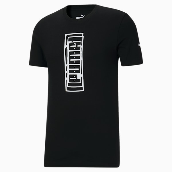 puma black t shirt for men