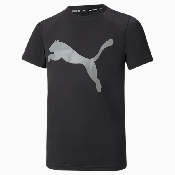 Active Sports Poly CAT Youth  T-shirt, Puma Black