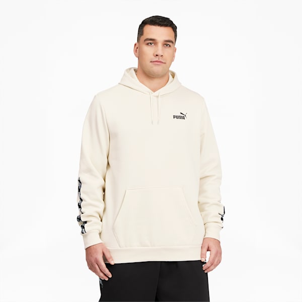 Power Tape Men's Hoodie BT, Ivory Glow, extralarge