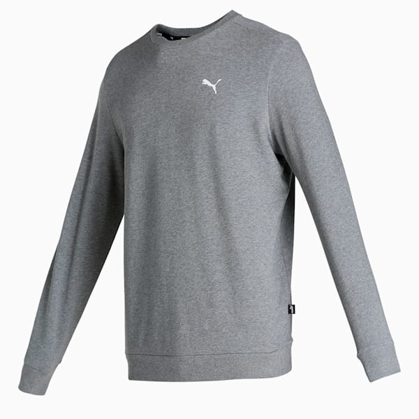 Crew Men's Regular Fit Sweatshirt, Medium Gray Heather, extralarge-IND