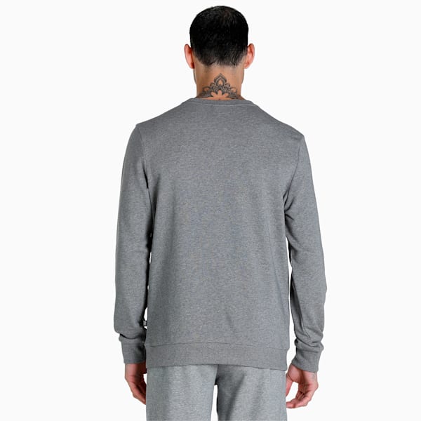 Crew Men's Regular Fit Sweatshirt, Medium Gray Heather, extralarge-IND
