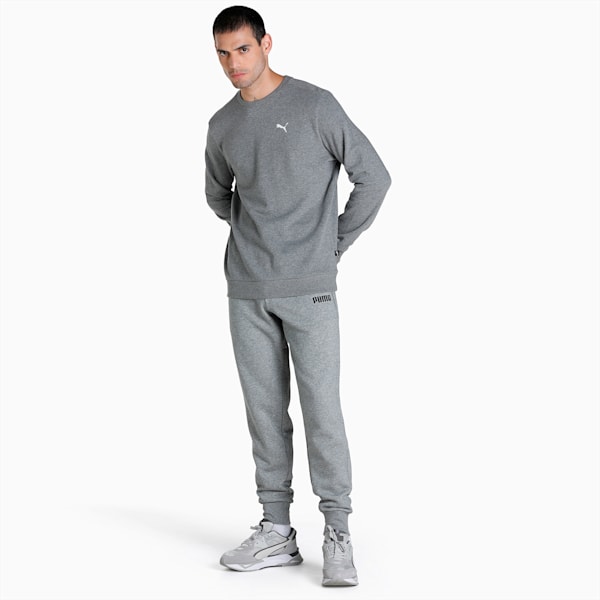 Crew Men's Regular Fit Sweatshirt, Medium Gray Heather, extralarge-IND