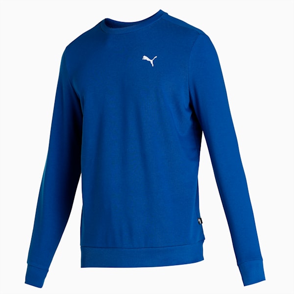 Crew Men's Regular Fit Sweatshirt, Blazing Blue, extralarge-IND