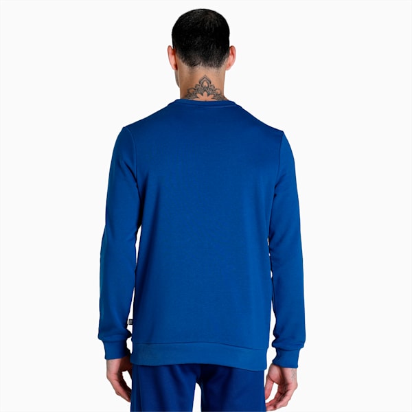 Crew Men's Regular Fit Sweatshirt, Blazing Blue, extralarge-IND