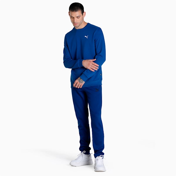 Crew Men's Regular Fit Sweatshirt, Blazing Blue, extralarge-IND