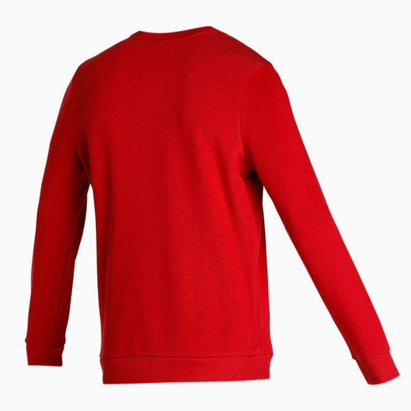 Crew Men's Regular Fit Sweatshirt, Intense Red, extralarge-IND