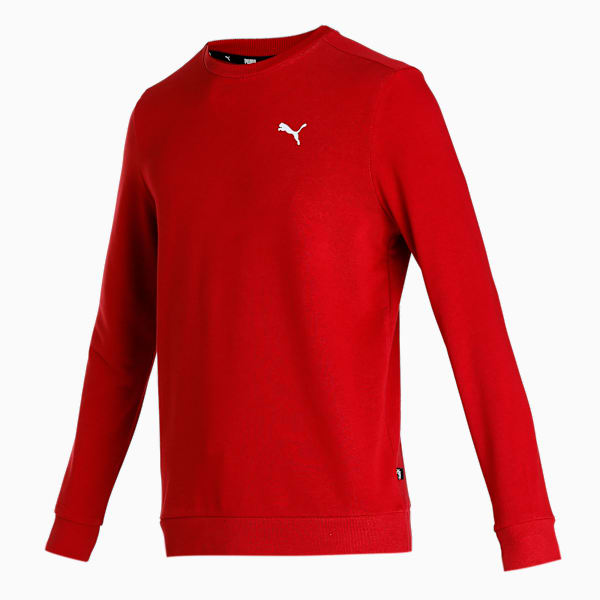Crew Men's Regular Fit Sweatshirt, Intense Red, extralarge-IND