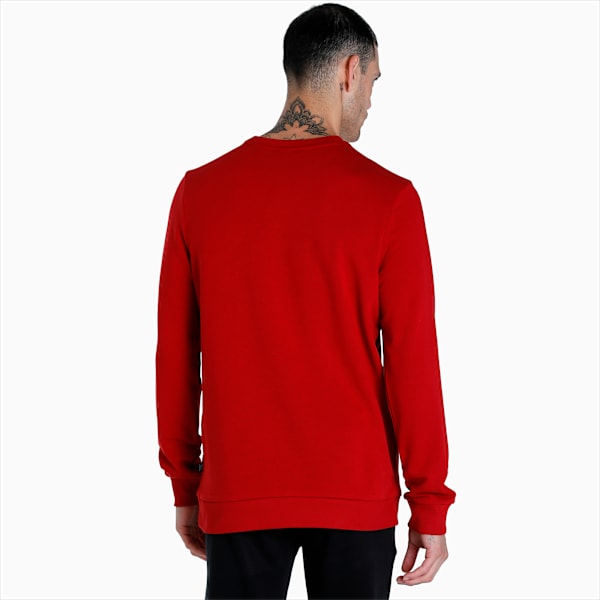 Crew Men's Regular Fit Sweatshirt, Intense Red, extralarge-IND