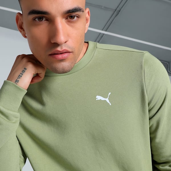 Crew Men's Regular Fit Sweatshirt, Calming Green, extralarge-IND