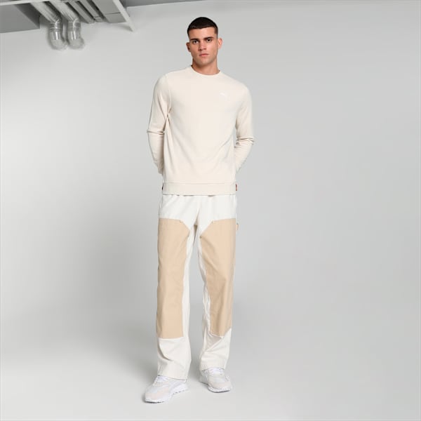 Crew Men's Regular Fit Sweatshirt, Alpine Snow, extralarge-IND