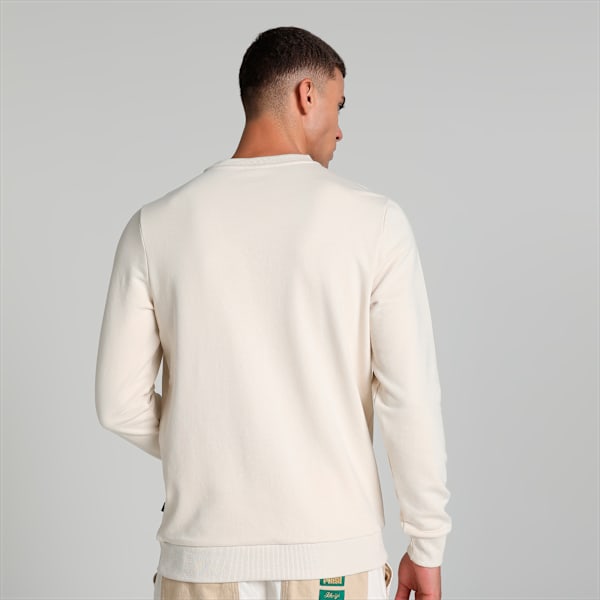 Crew Men's Regular Fit Sweatshirt, Alpine Snow, extralarge-IND