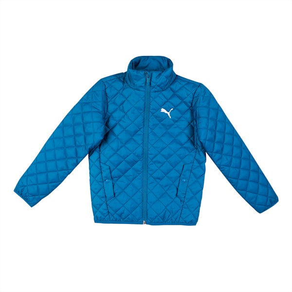 Lightweight Padded Youth Regular Fit Jacket, Lake Blue, extralarge-IND