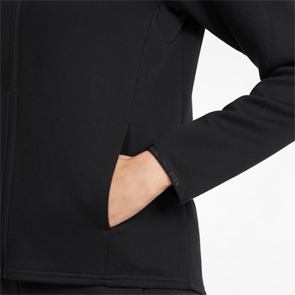 Evostripe Full-Zip Women's Hoodie, Puma Black, extralarge-IND