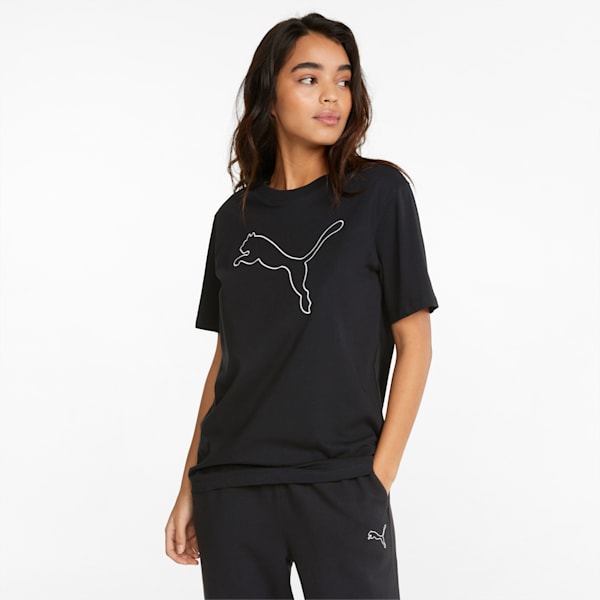 HER Women's Relaxed Fit T-Shirt, Puma Black, extralarge-IND