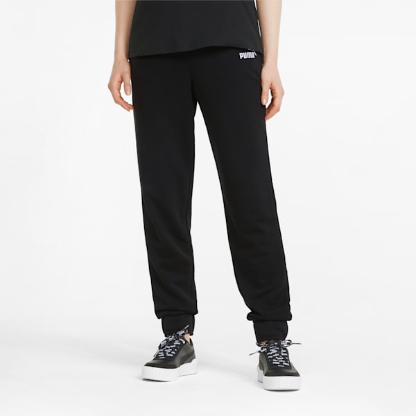 Essentials+ Embroidery Women's Regular Fit Pants, Puma Black, extralarge-IND