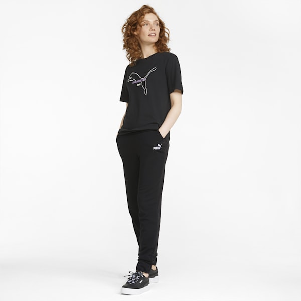 Embroidery Women's Regular Fit Pants, Puma Black, extralarge-AUS