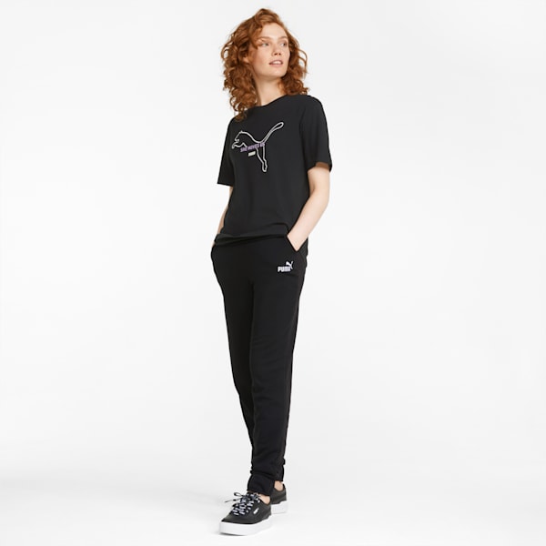 Essentials+ Embroidery Women's Regular Fit Pants, Puma Black, extralarge-IND