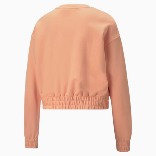 HER Women's Relaxed Fit Sweatshirt, Peach Pink, extralarge-IND