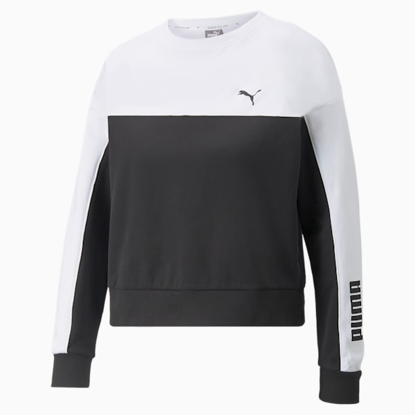 Modern Sports Women's Relaxed Fit Sweatshirt, Puma Black, extralarge-IND