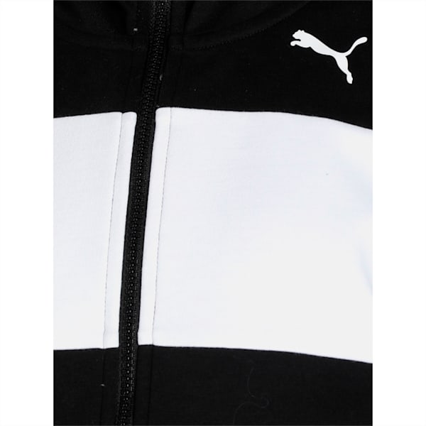 Modern Sports Full-Zip Women's Relaxed Fit Hoodie, Puma Black, extralarge-IND