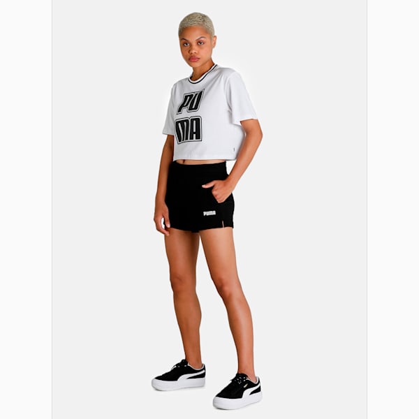 Essential Knitted Women's Regular Fit Sweat Shorts, Puma Black, extralarge-IND