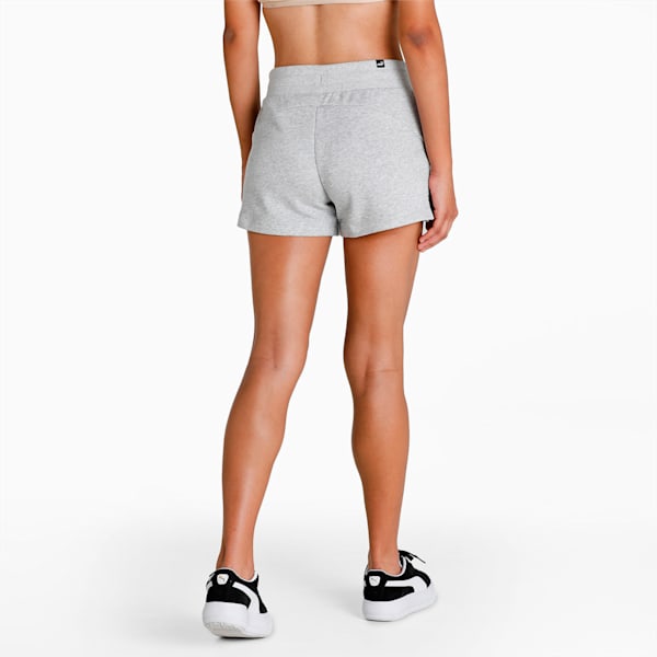 Essential Knitted Women's Regular Fit Sweat Shorts, Light Gray Heather, extralarge-IND