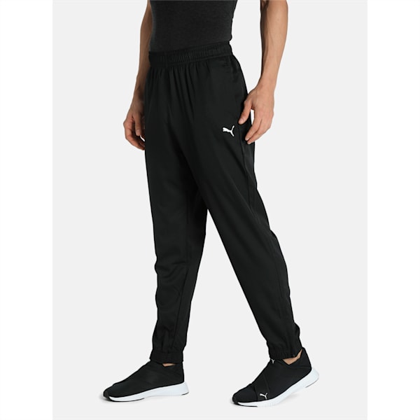 Essential Men's Woven Regular Fit Pants, Puma Black, extralarge-IND