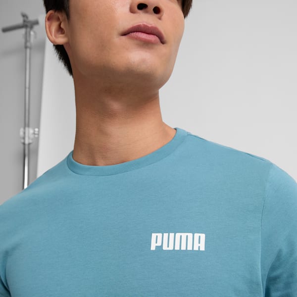 Playera para hombre Essentials Small Logo, Bold Blue, extralarge