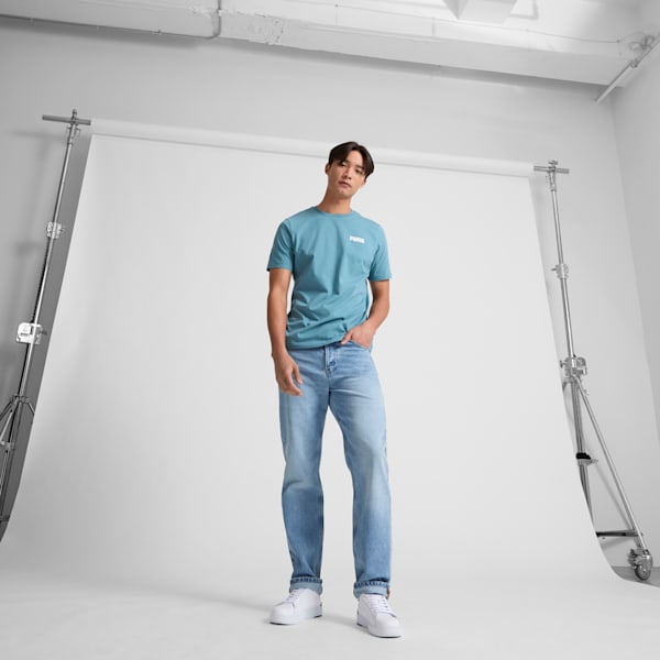 Playera para hombre Essentials Small Logo, Bold Blue, extralarge