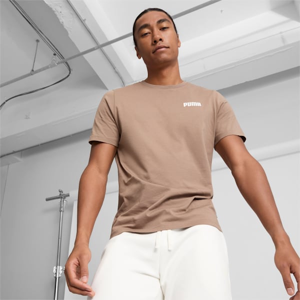 Essentials Small Logo Men's Tee, Totally Taupe, extralarge