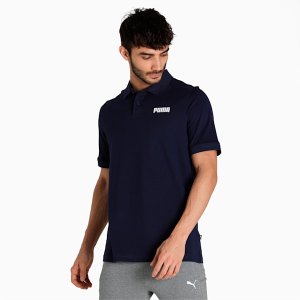 Pique Men's Regular Fit Polo, Peacoat, extralarge-IND